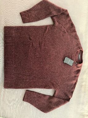 Massimo Dutti Wool Alpaca Blend Sweater Men’s Medium Maroon NWT